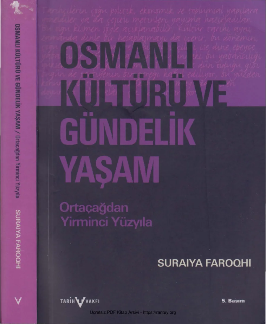 Osmanlı Kültürü ve Gündelik Yaşam Tarih Vakfı kapak görseli