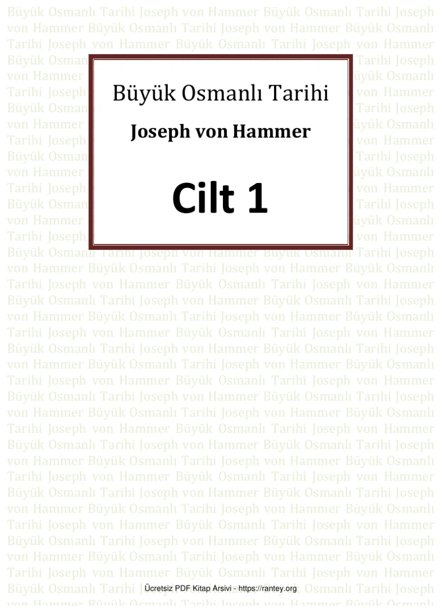 Osmanlı Tarihi 1Cilt kapak görseli