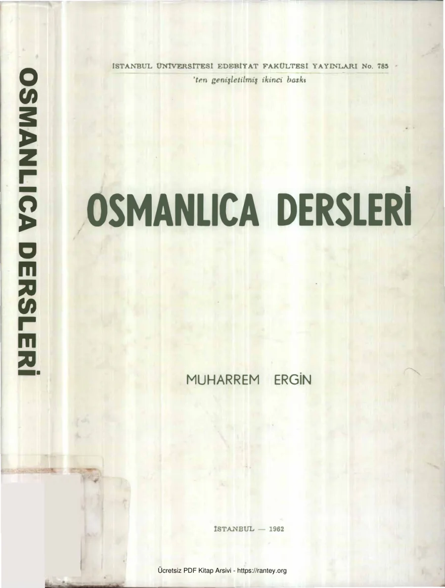 Osmanlıca Dersleri İÜEF Yayınları kapak görseli