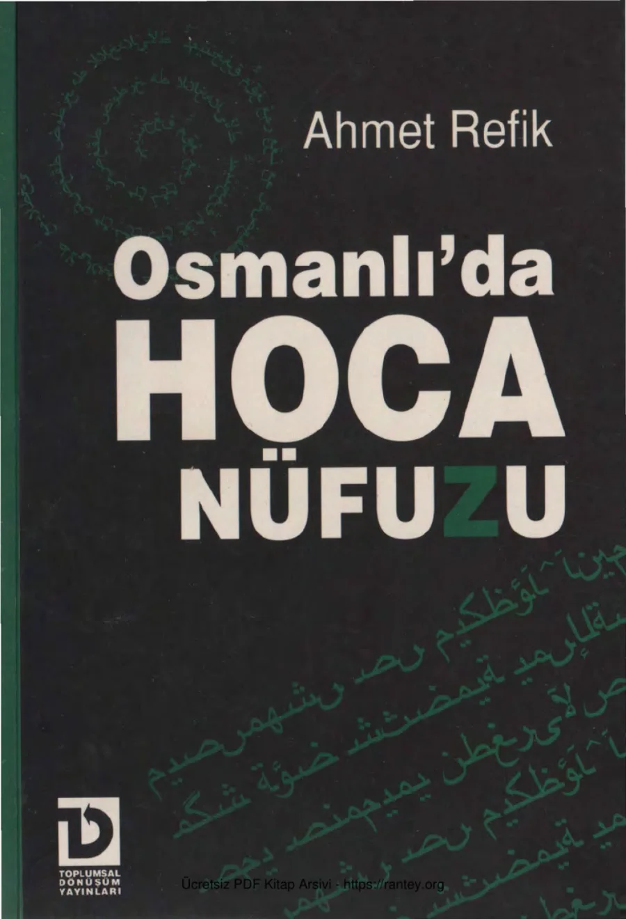 Osmanlıda Hoca Nüfuzu Toplumsal Dönüşüm Yayınları kapak görseli