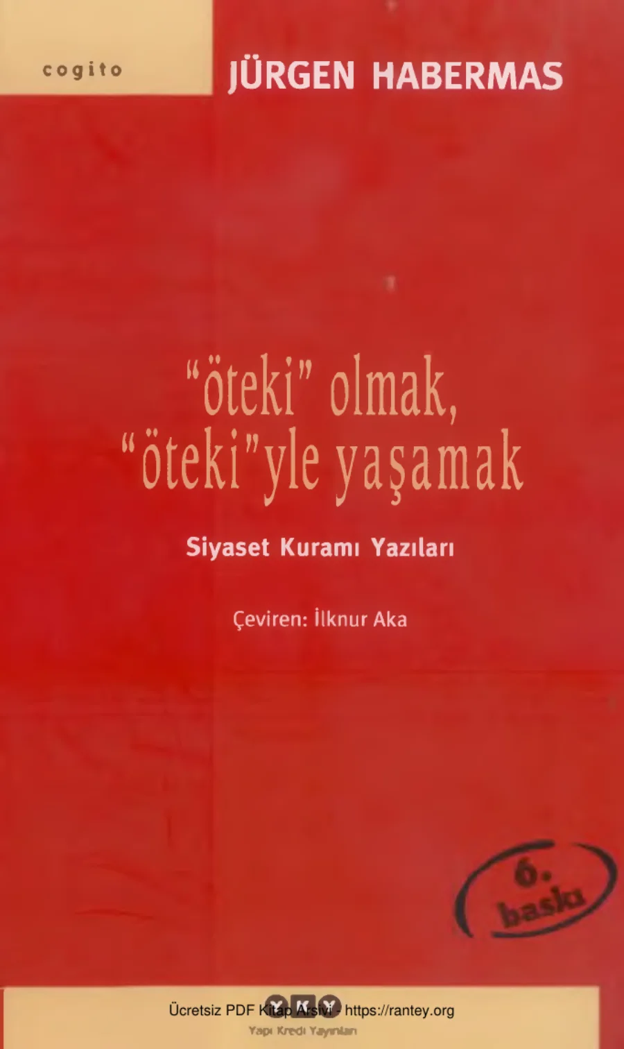 Öteki Olmak Ötekiyle Yaşamak kapak görseli