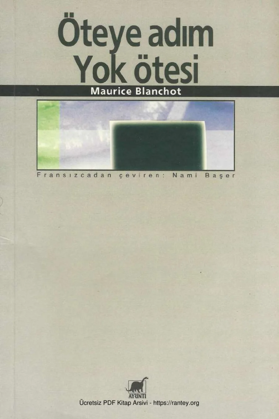 Öteye Adım Yok Ötesi kapak görseli