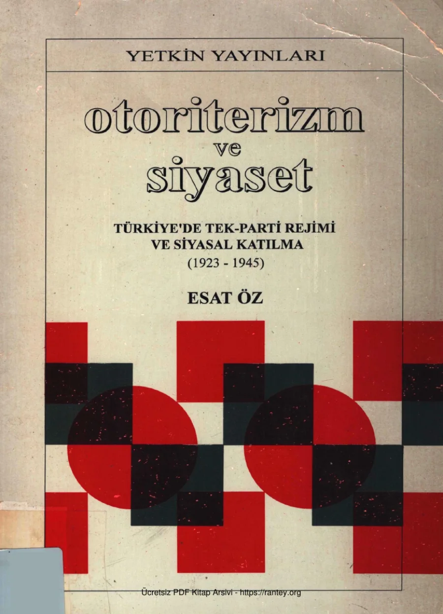 Otoriterizm ve Siyaset Yetkin Yayınları kapak görseli