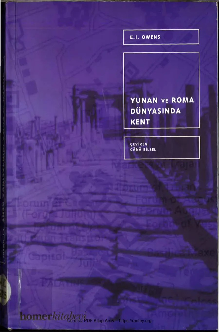 Owens Yunan ve Roma Dünyasında Kent Homer Yayınevi kapak görseli