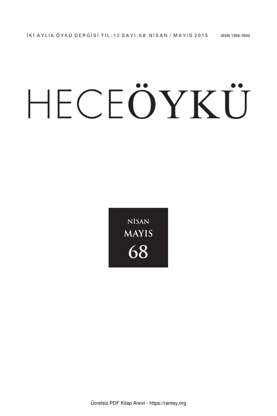 Öykü Sayı 068 kapak görseli