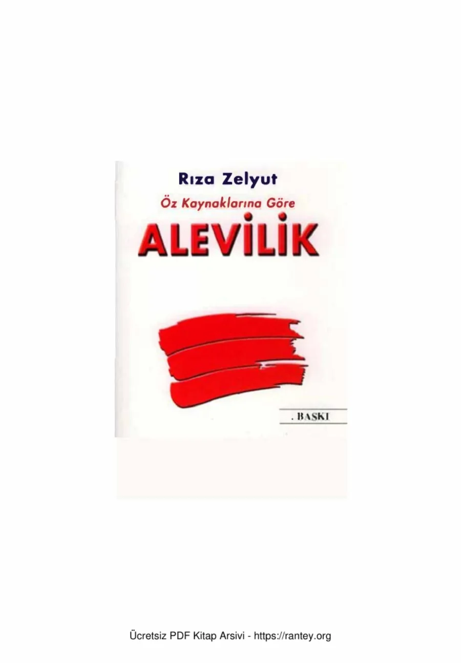 Öz Kaynaklarına Göre Alevilik kapak görseli