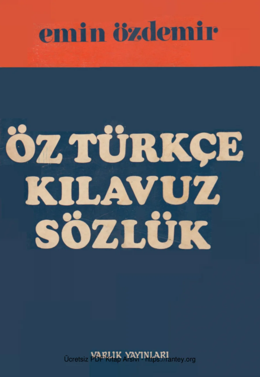 Öz Türkçe Kılavuz Sözlük kapak görseli