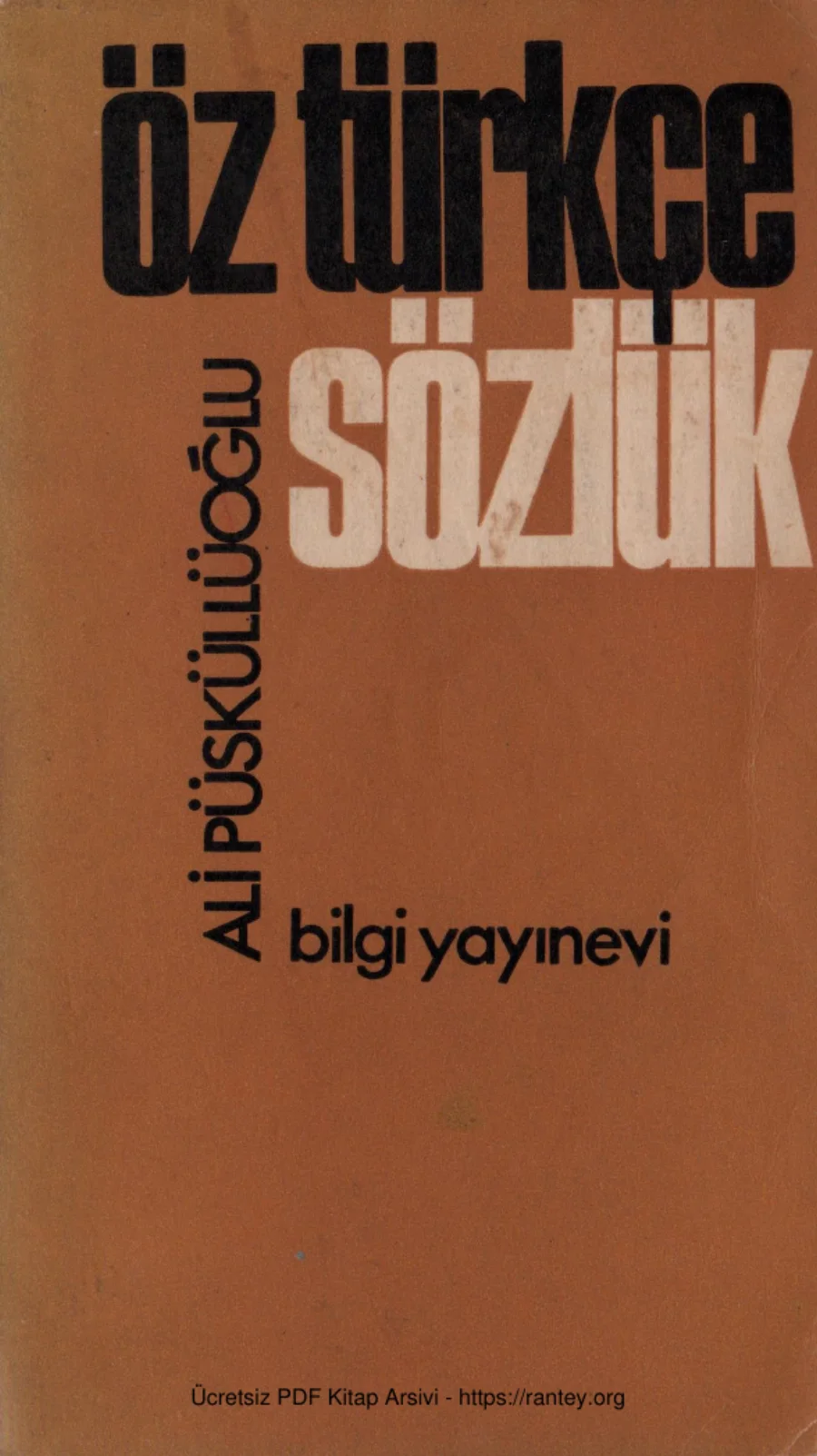 Öz Türkçe Sözlük kapak görseli