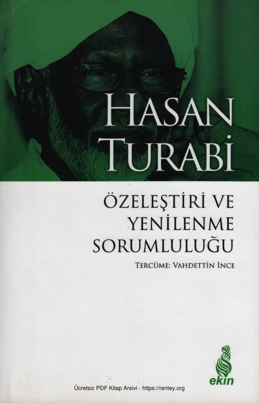Özeleştiri ve Yenilenme Sorumluluğu Ekin Yayınları kapak görseli