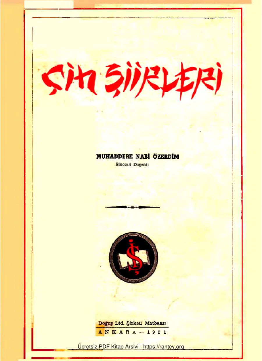 Özerdim Çin Şiirleri kapak görseli