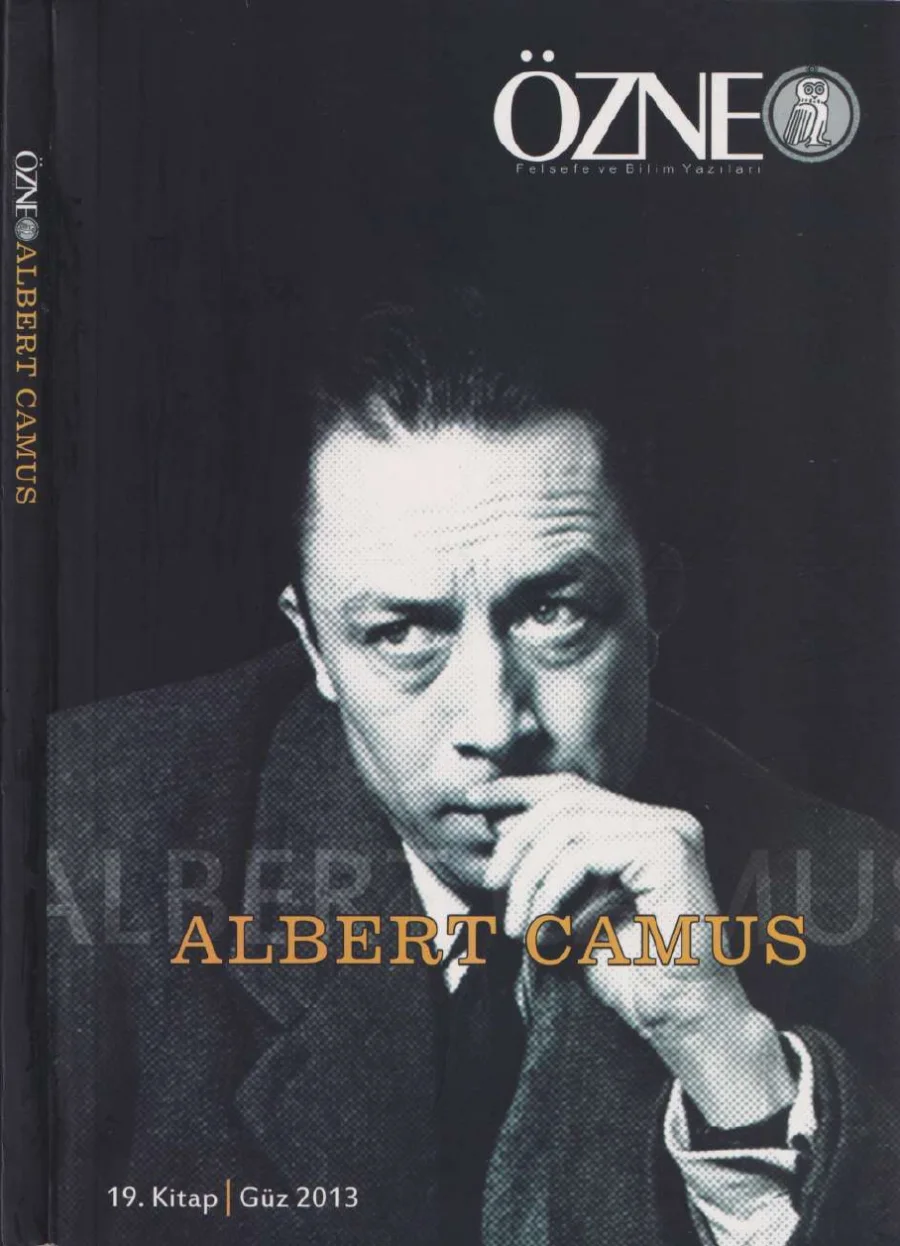 Özne Sayı 19 Albert Camus Güz kapak görseli