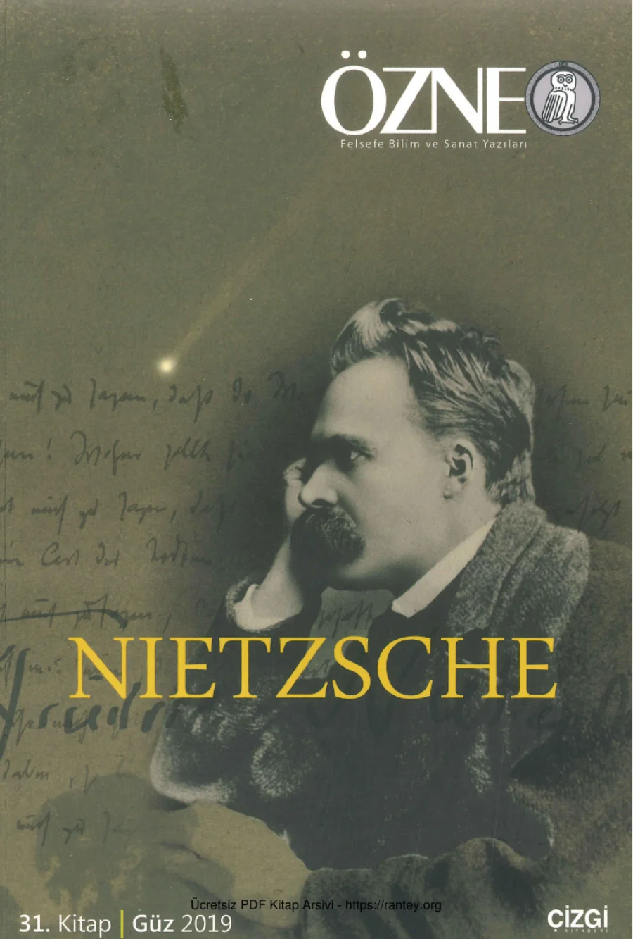 Özne Sayı 31 Nietzsche Güz 2019 kapak görseli