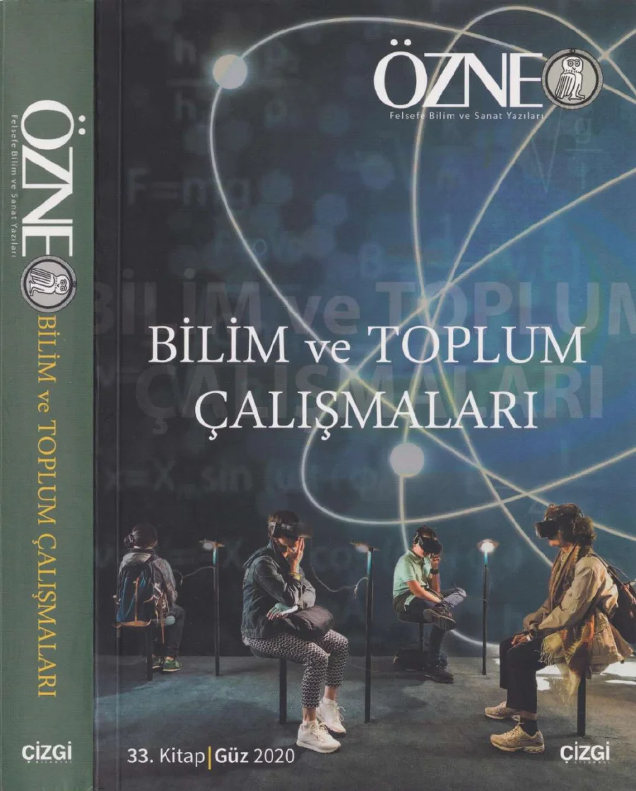 Özne Sayı 33 Bilim ve Toplum Çalışmaları Güz kapak görseli