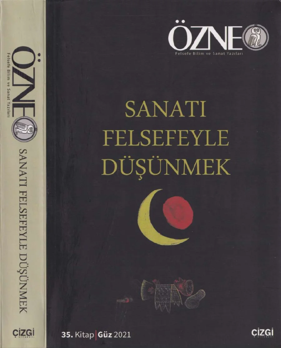 Özne Sayı 35 Sanatı Felsefeyle Düşünmek Güz kapak görseli