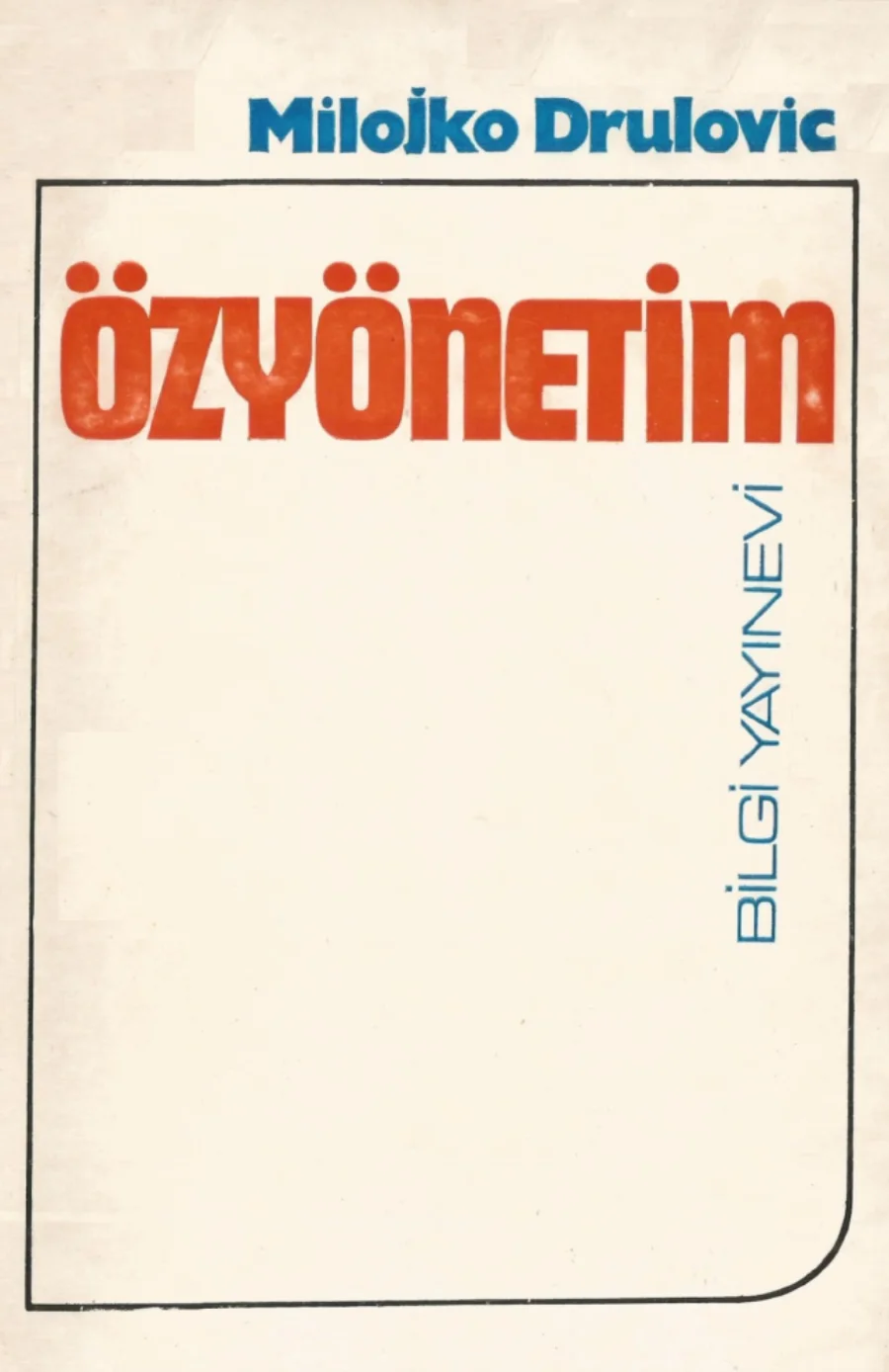 Özyönetim kitap kapağı