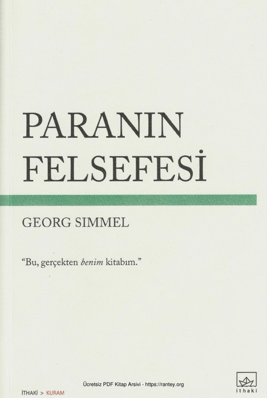 Paranın Felsefesi kapak görseli
