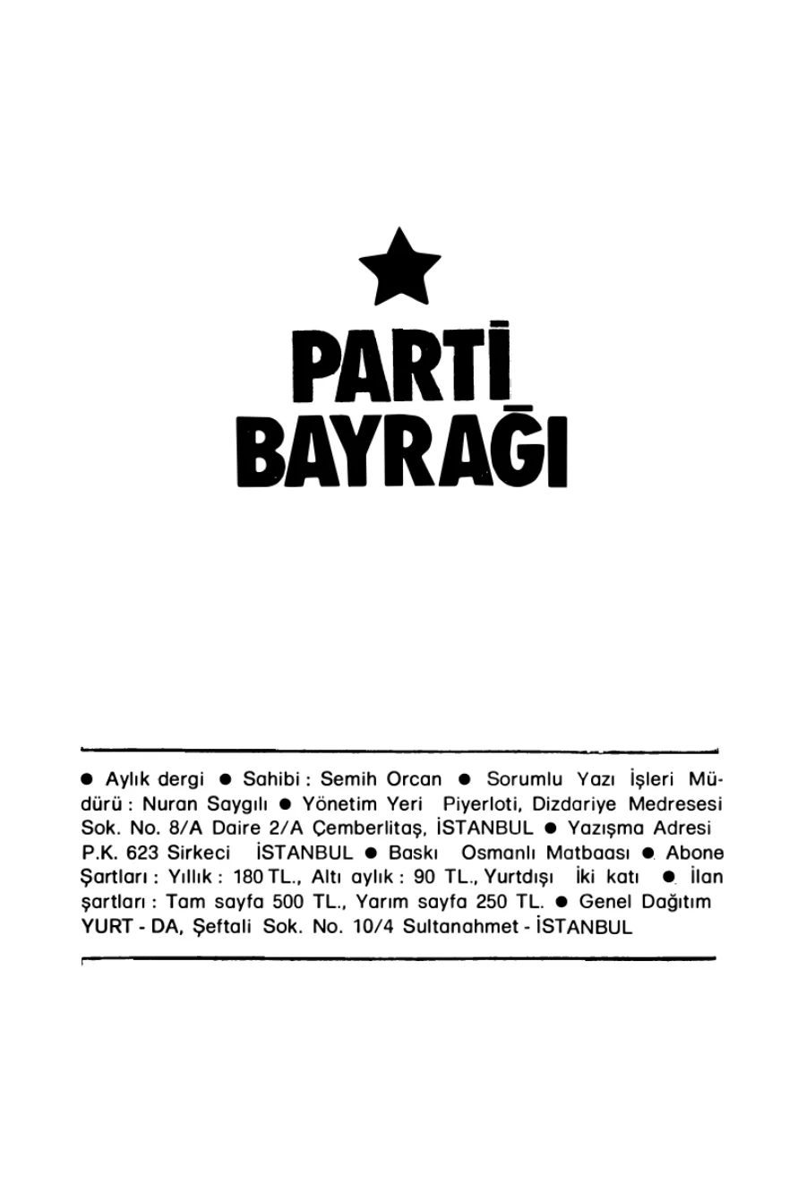 Parti Bayrağı Sayı 02 Nisan kapak görseli