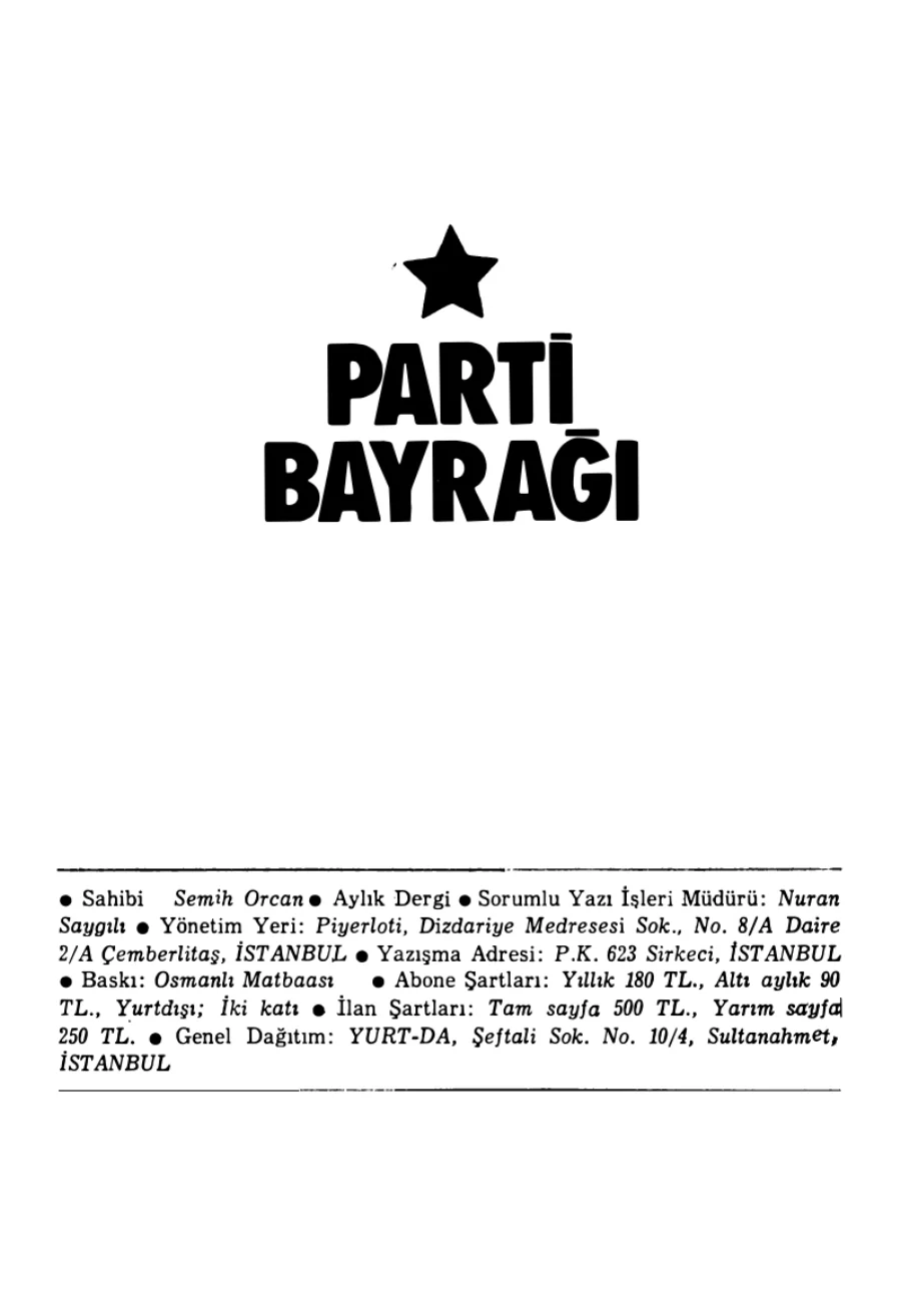 Parti Bayrağı Sayı 04 Haziran kapak görseli