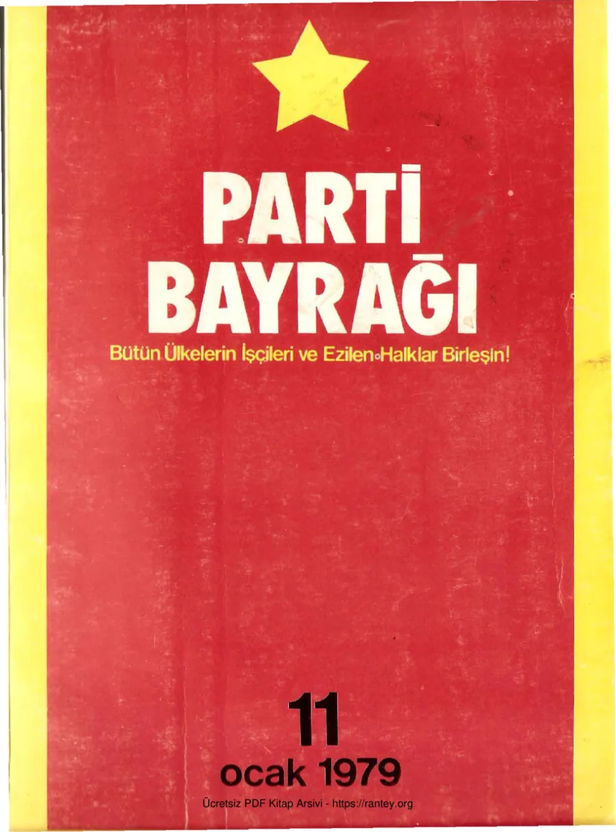 Parti Bayrağı Sayı 11 - Ocak 1979 kapak görseli