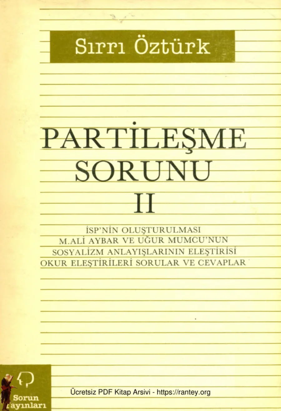 Partileşme Sorunu 2 kapak görseli
