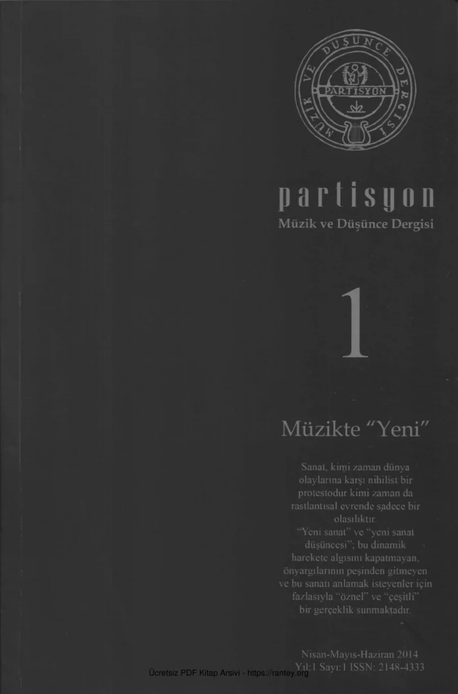 Partisyon Dergisi 1 - Nisan Mayıs Haziran 2014 kapak görseli