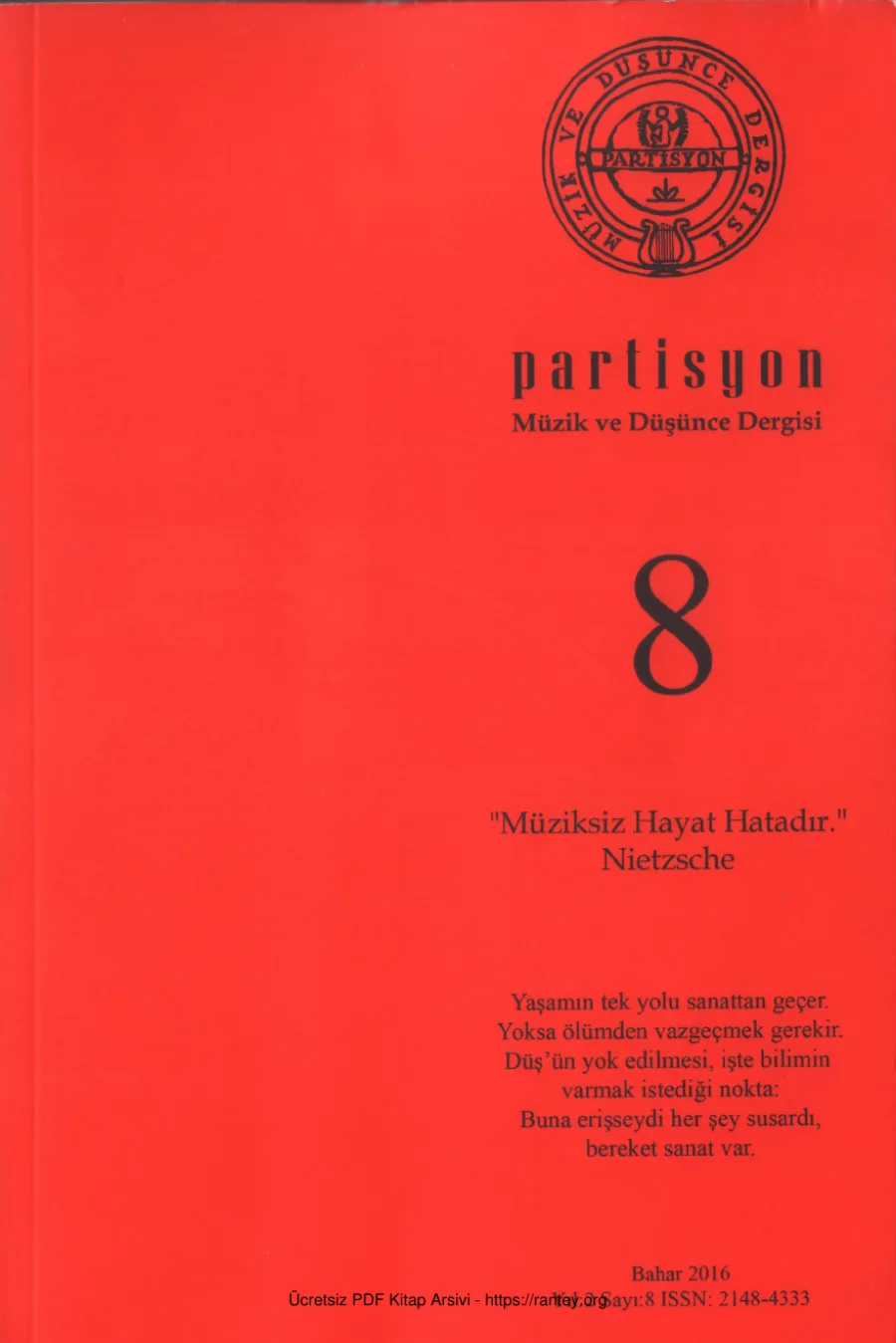 Partisyon Dergisi 8 - Bahar 2016 kapak görseli