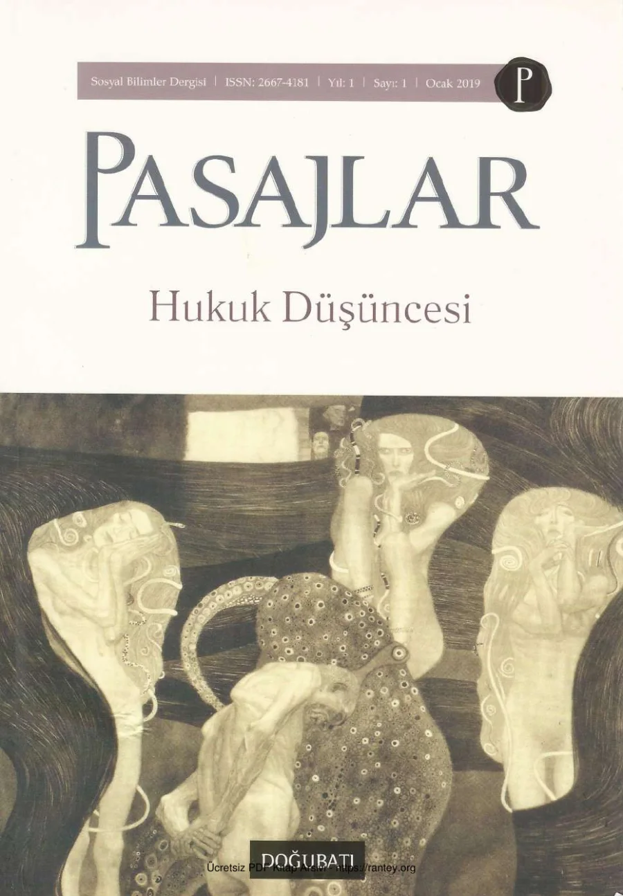 Pasajlar Sayı 01 - Hukuk DÜşüncesi kapak görseli