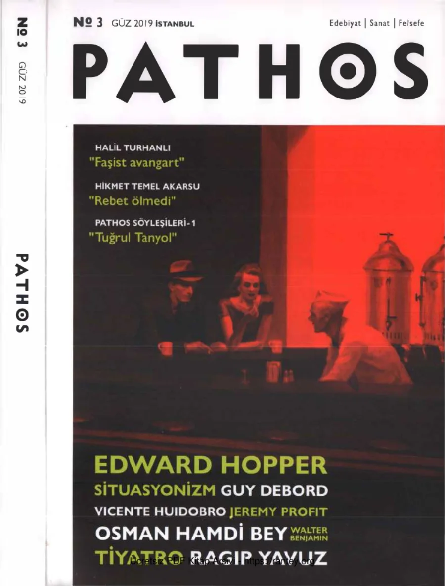 Pathos Sayı 003 Güz 2019 kapak görseli