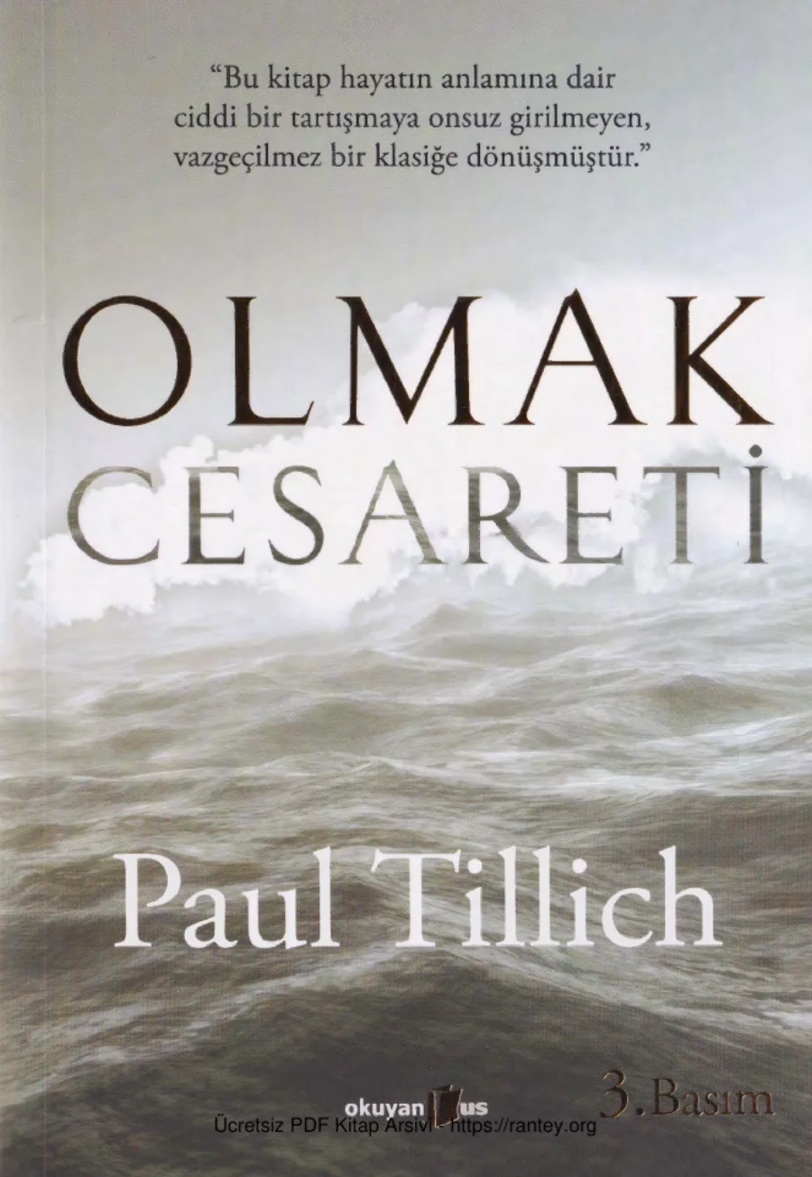 Paul Tillich Olmak Cesareti kapak görseli