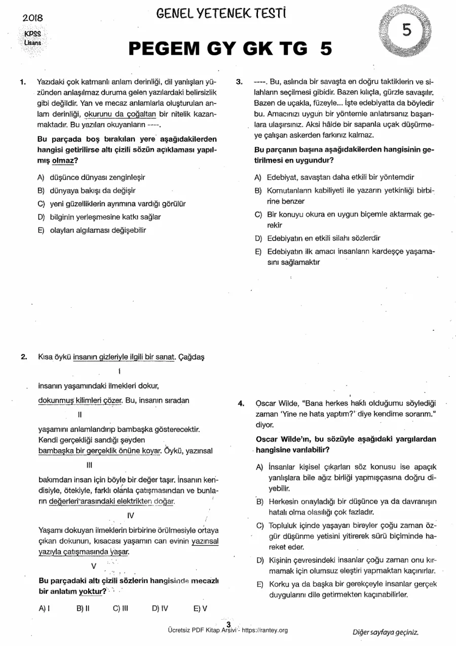 Pegem 2018 Tg5 GyGk kapak görseli