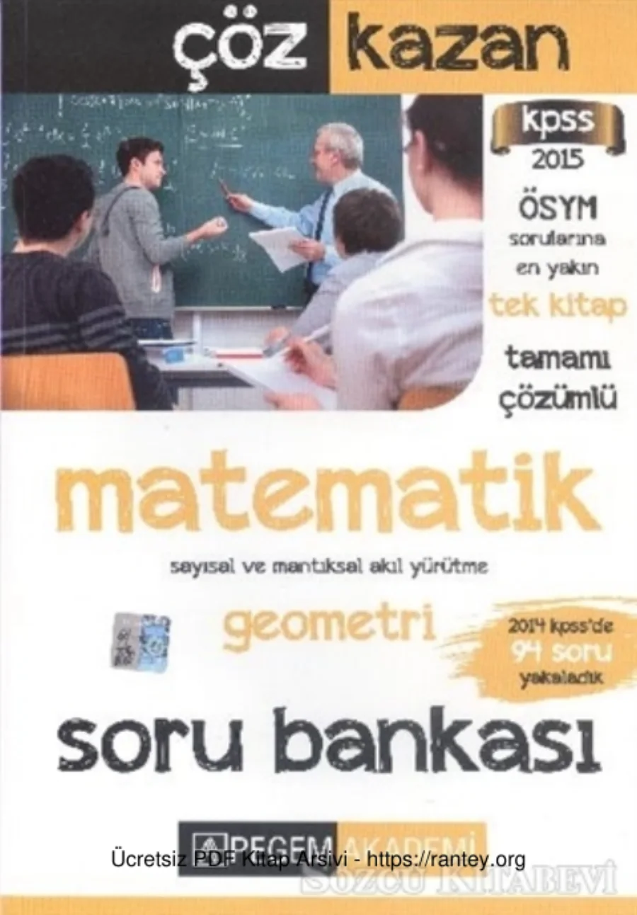 Pegem Matematik Soru Bankası 2015 kapak görseli
