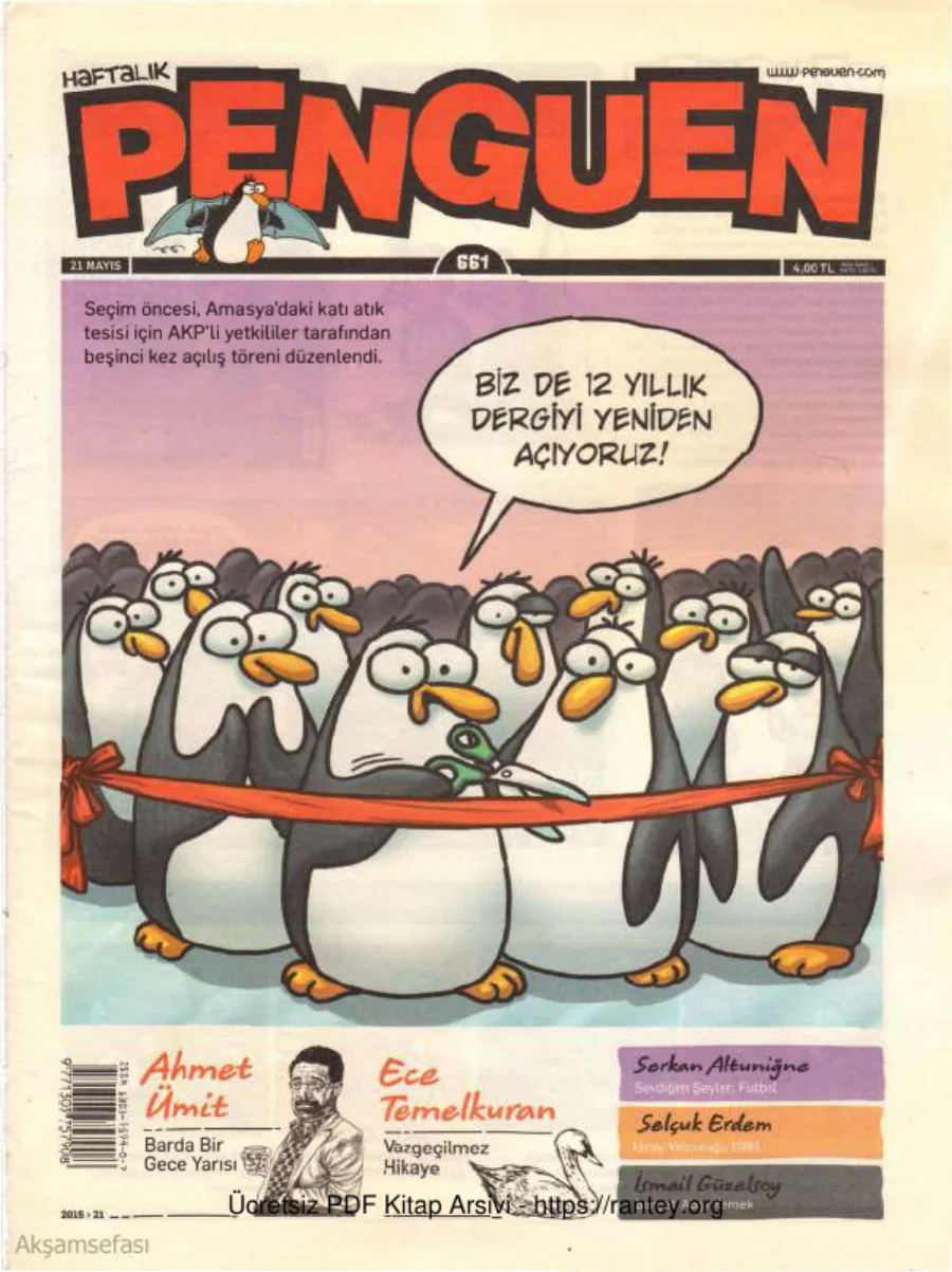 Penguen Cilt 52 Sayı 661 670 2015 kapak görseli