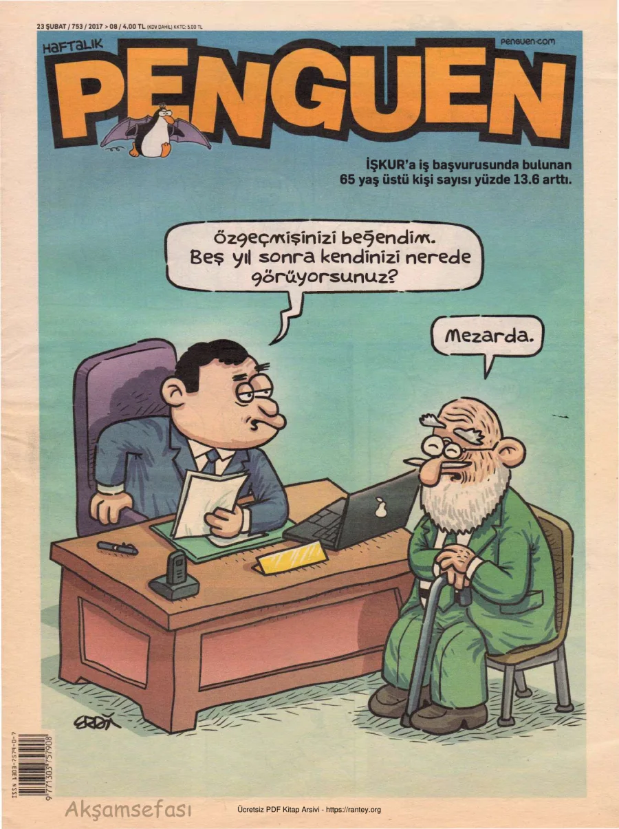 Penguen Cilt 60 Sayı 753 2017 kapak görseli