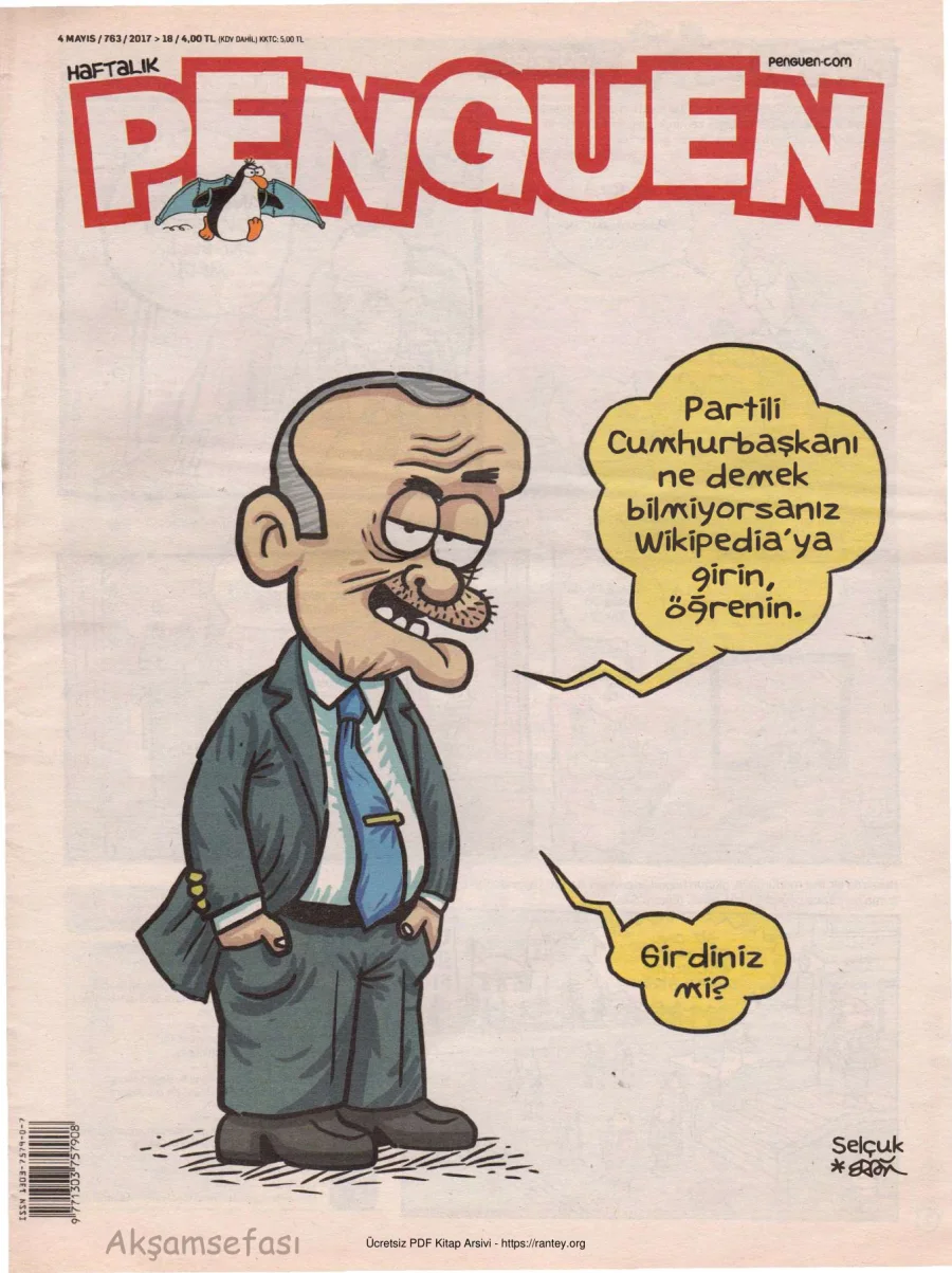 Penguen Cilt 60 Sayı 763 2017 kapak görseli