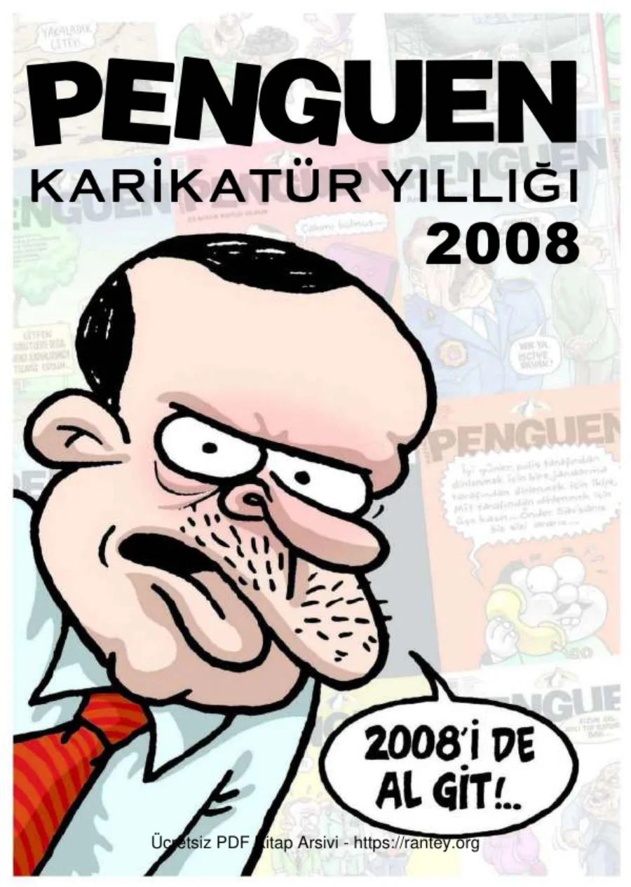 Penguen Karikatür Yıllığı 2008 kapak görseli