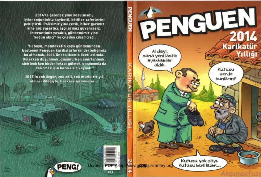 Penguen Karikatür Yıllığı 2014 kapak görseli