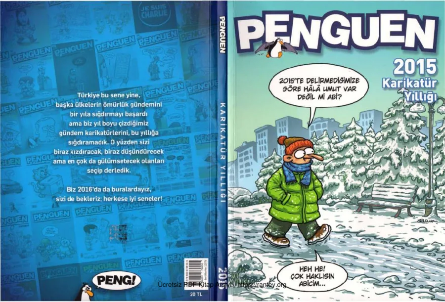 Penguen Karikatür Yıllığı 2015 kapak görseli