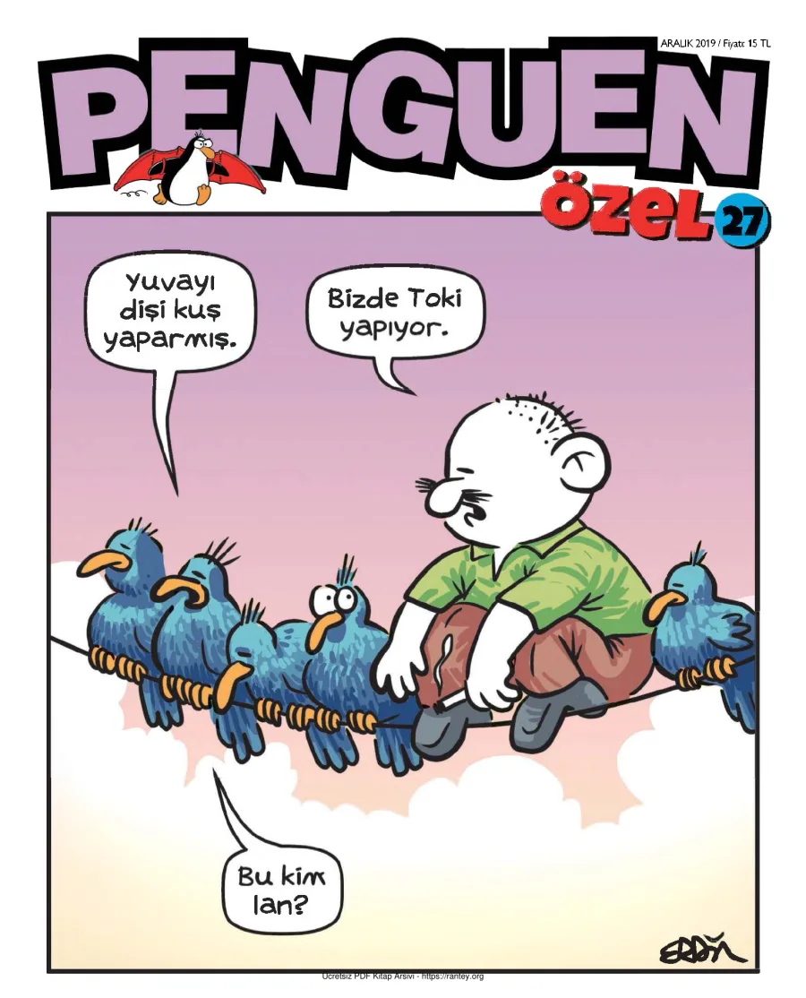 Penguen Özel Sayı 27 Aralık2019 kapak görseli