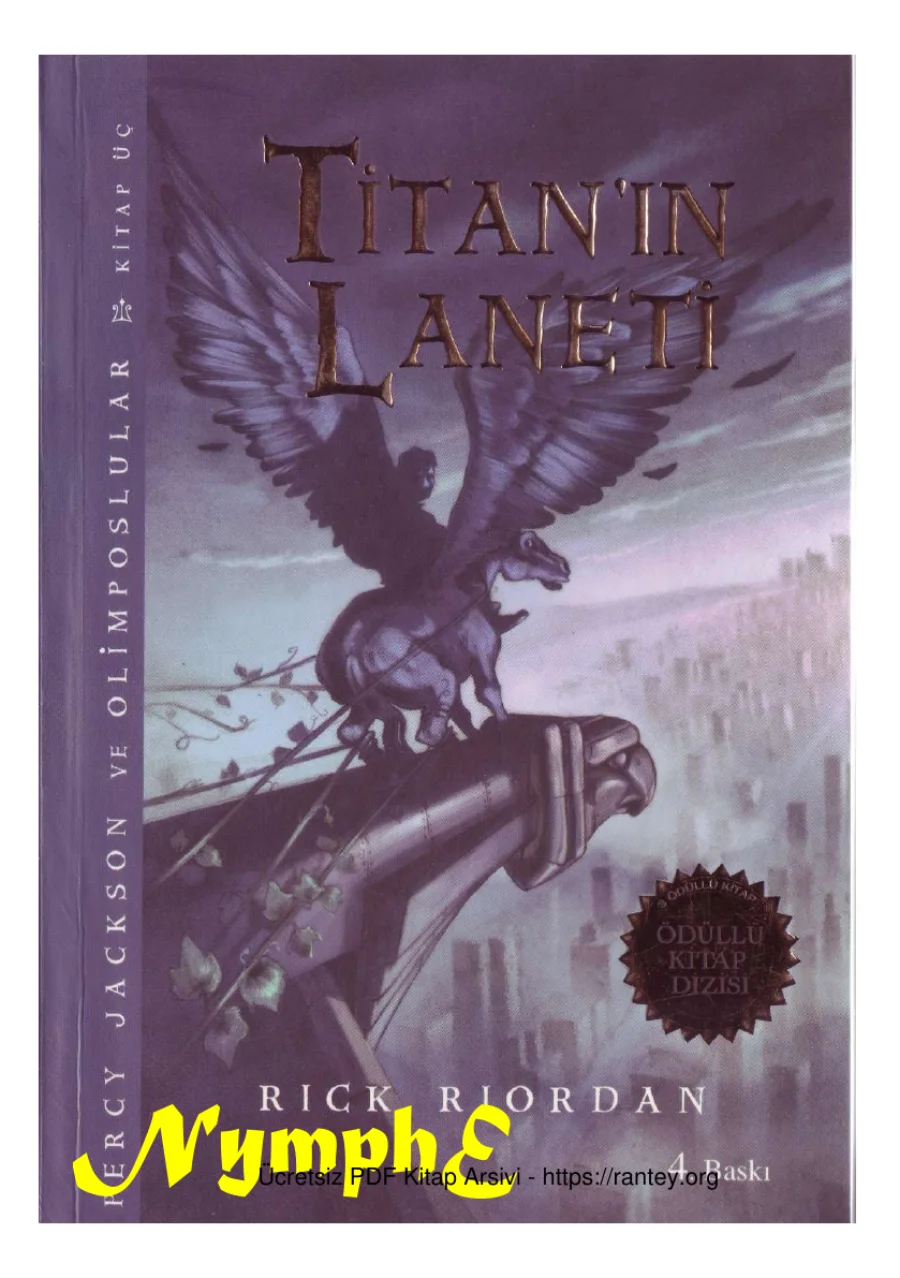Percy Jackson ve Olimposlular 3 Titan ın Laneti kapak görseli