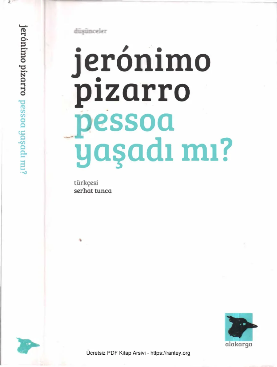 Pessoa Yaşadı mı Alakarga Yayınları kapak görseli