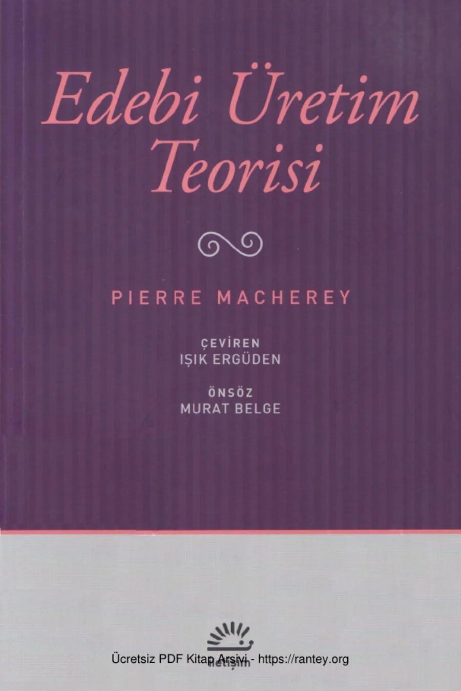 Pierre Macherey Edebi Üretim Teorisi kapak görseli