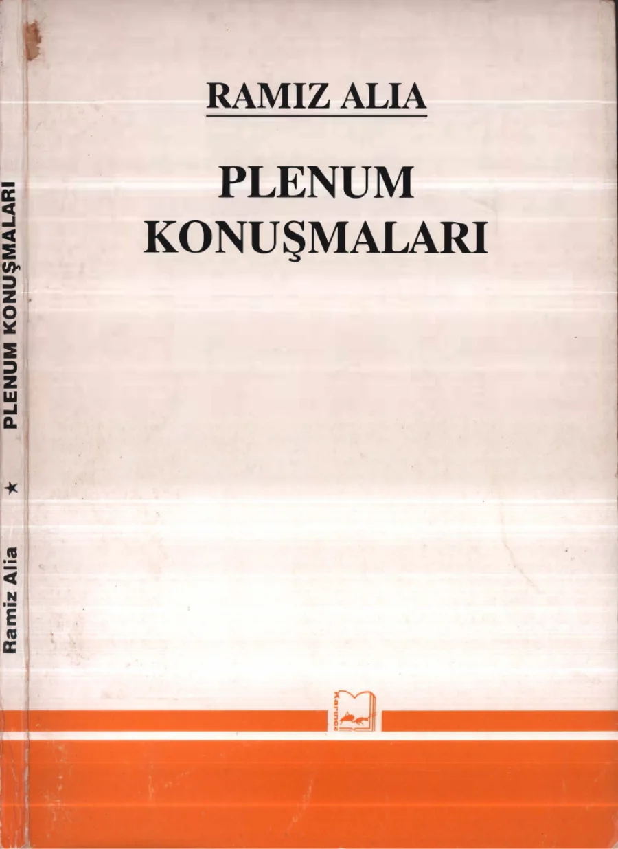 Plenum Konuşmaları kapak görseli