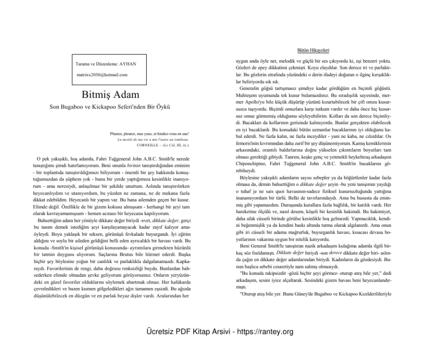 Poe Bitmiş Adamel kapak görseli