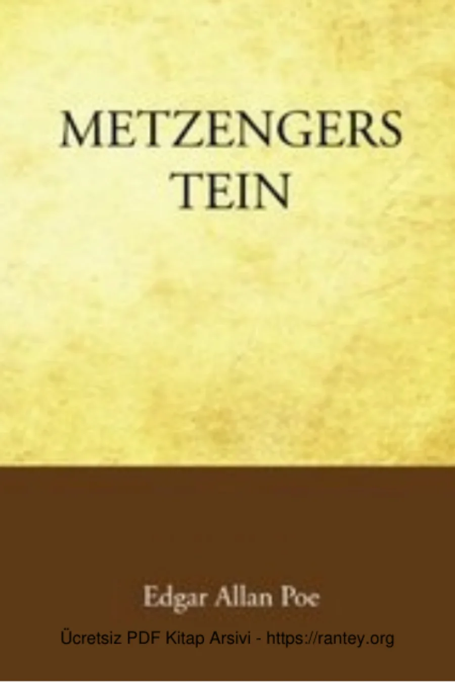 Poe Metzengerstein 2el kapak görseli