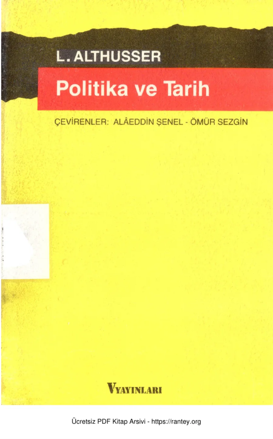 Politika ve Tarih Verso Yayınları kapak görseli