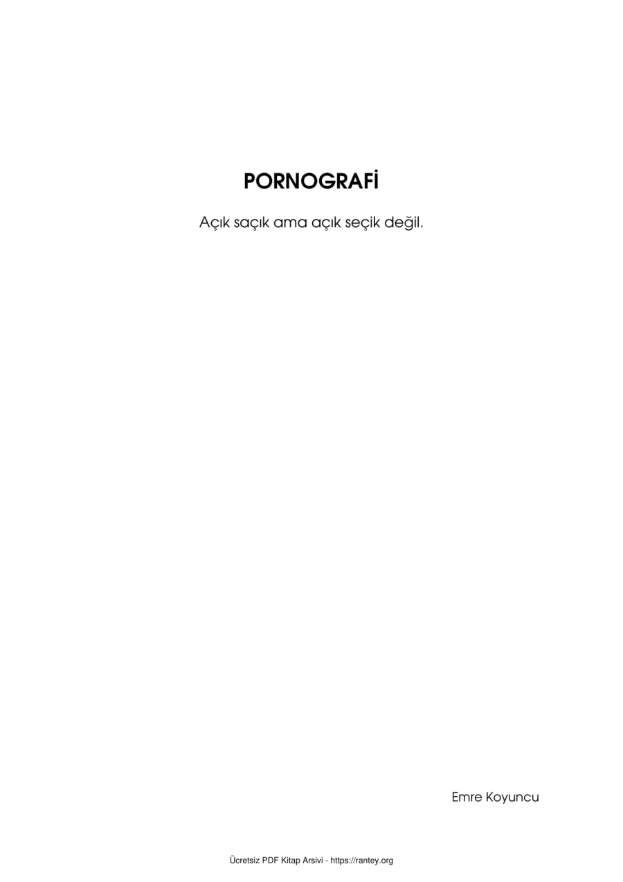 Pornografi kapak görseli