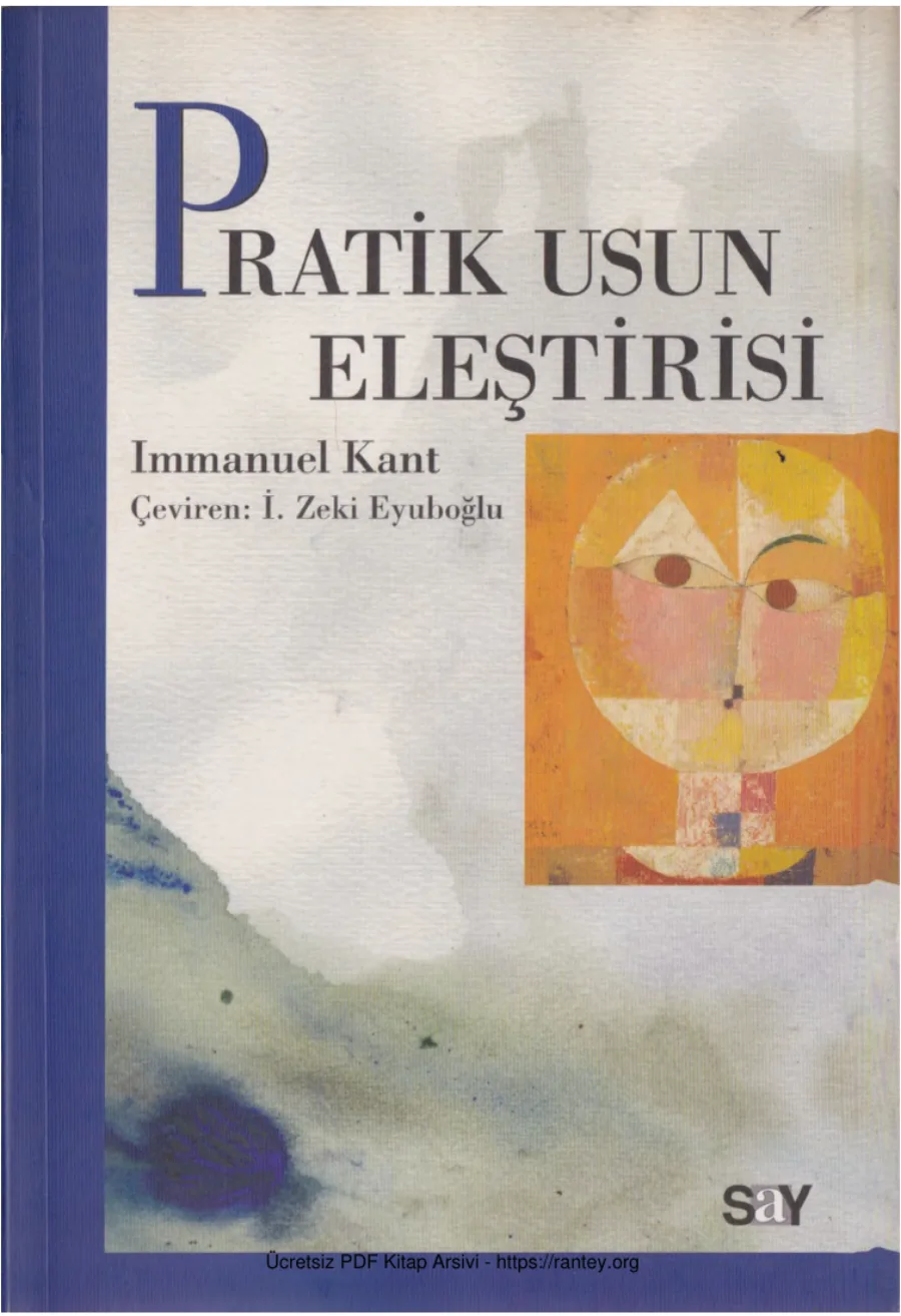 Pratik Usun Eleştirisi kapak görseli
