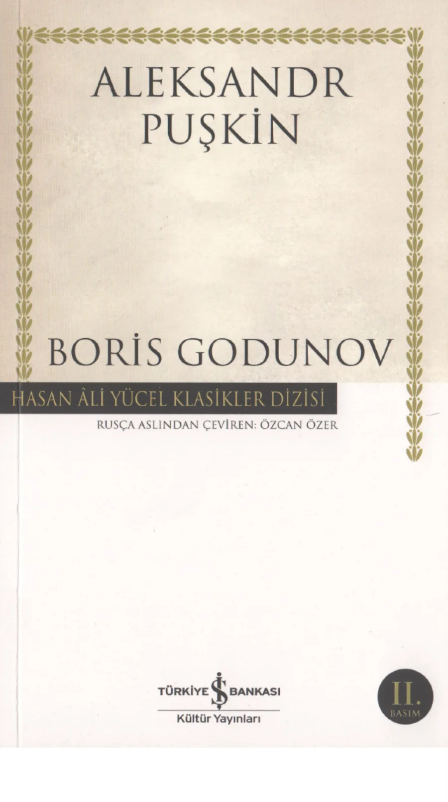 Puşkin Boris Godunov İş Bankası Yayınları kapak görseli