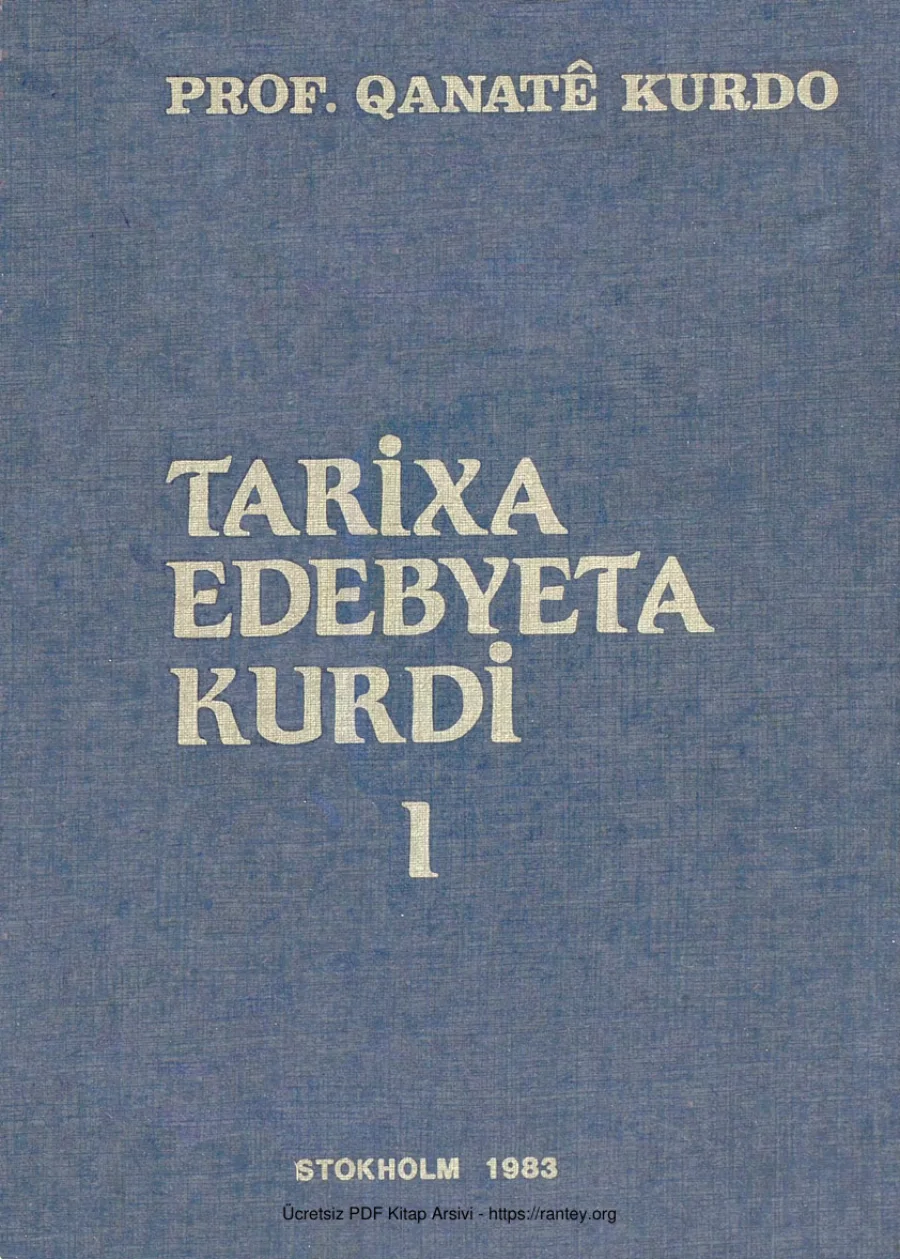 Qanat Kurdo Tarixa Edebyeta Kurdi I Weşenan Roja Nu kapak görseli