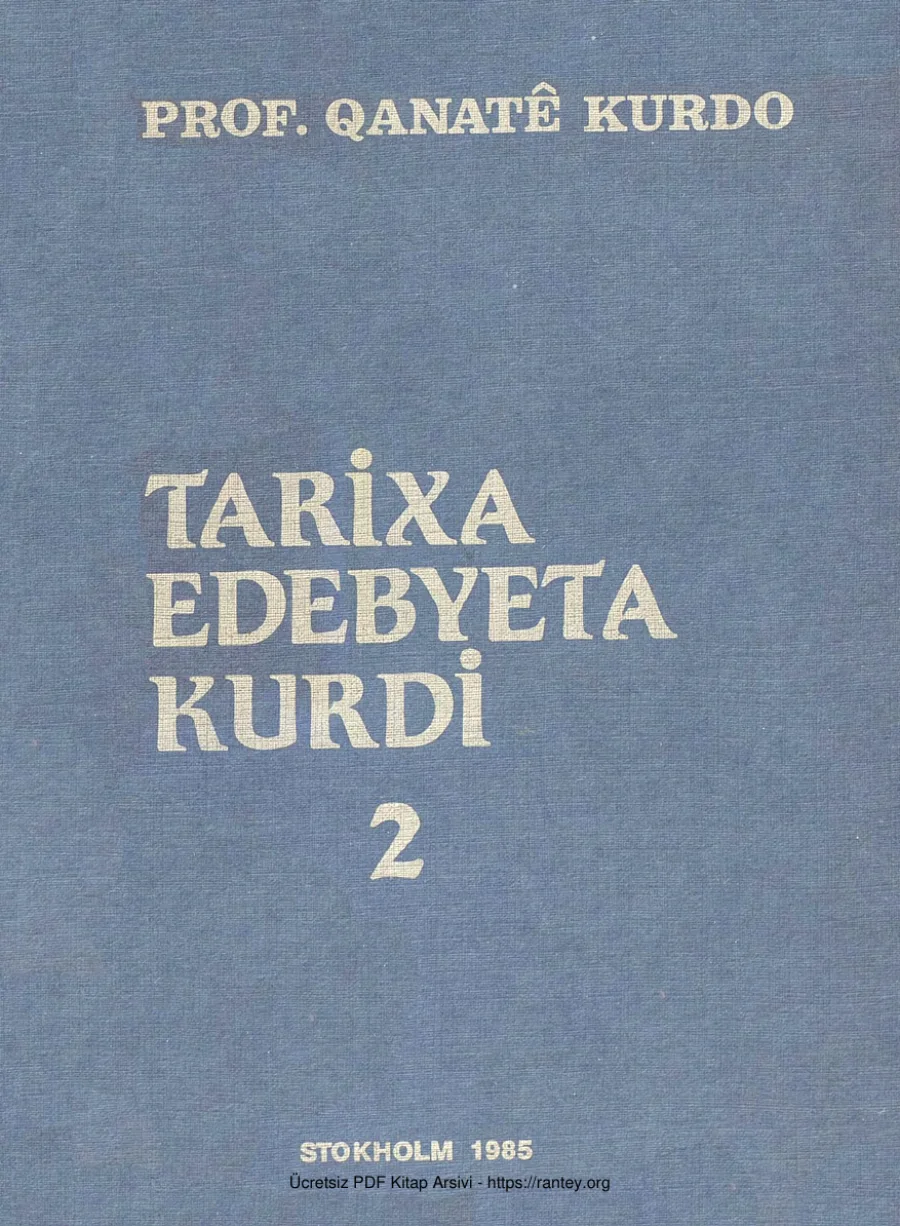 Qanat Kurdo Tarixa Edebyeta Kurdi II Weşenan Roja Nu kapak görseli